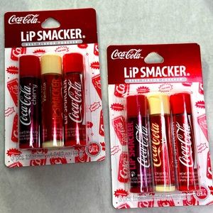 Brand New LIP SMACKER Coca-Cola Lip Balms